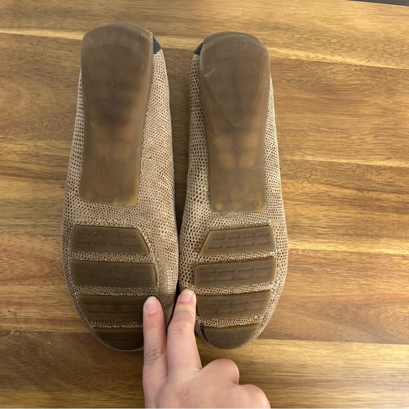 Vaneli Leather Loafers Driving Shoes Multicolor Lizard Print SZ 9.5N Embellished - Picture 5 of 7